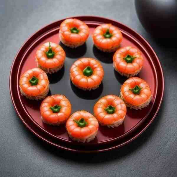 Помидоры фаршированные рисом и креветками